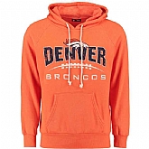 Men's Denver Broncos Majestic First Down Tri-Blend Pullover Hoodie - Orange,baseball caps,new era cap wholesale,wholesale hats